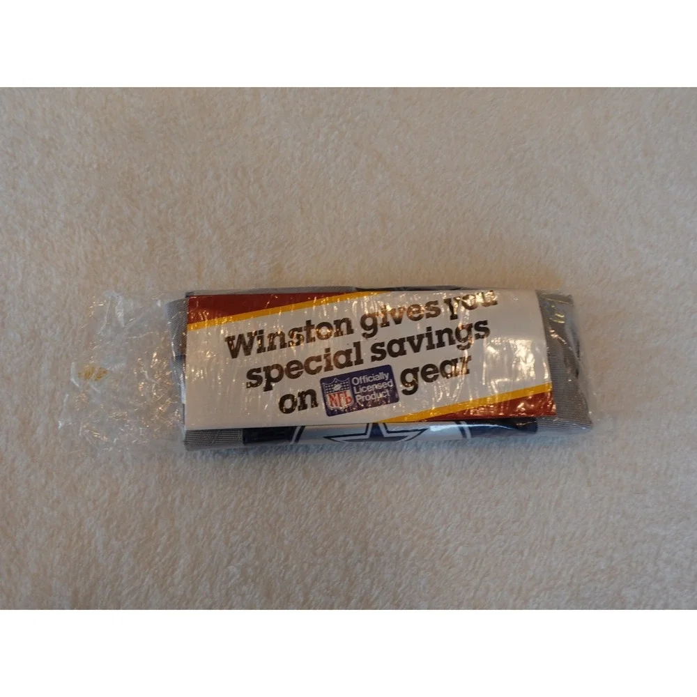 ORIGINAL 1986‎ NFL Dallas Cowboys Winston Cigarette Promo Schedule + Duffle Bag